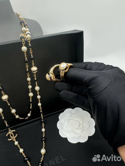 Серьги,бусы,браслет Chanel
