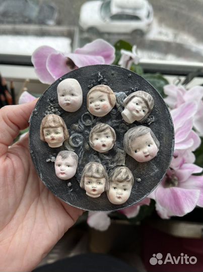 Личики для ватных игрушек