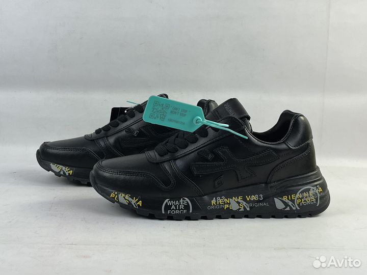 Кроссовки Premiata black leather