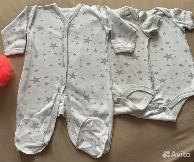 Детские вещи пакетом на девочку 50,56,62