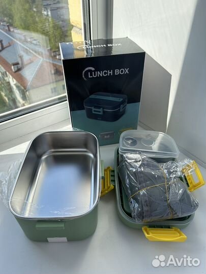 Контейнер ланч бокс с подогревом