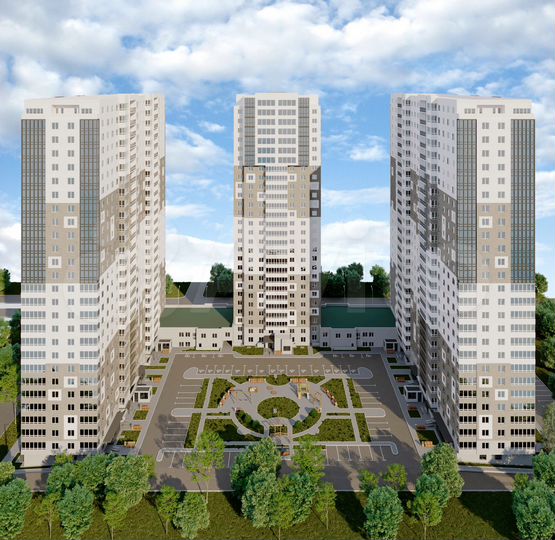 1-к. квартира, 53,3 м², 7/27 эт.