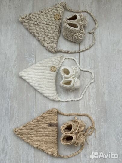 Детская шапка / Шапка Эльф / Пинетки