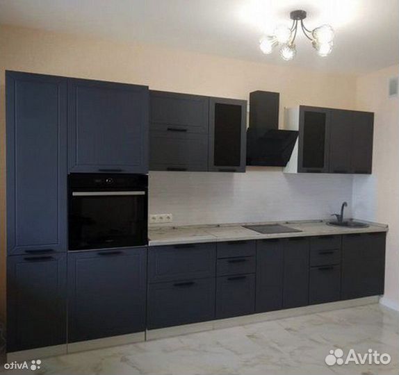 Кухня серая модульная новая