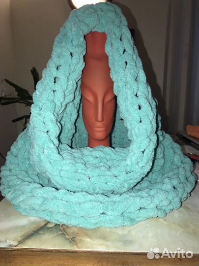 Снуды и другие изделия из плюшевой пряжи