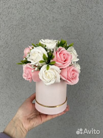 Букет из мыльных роз