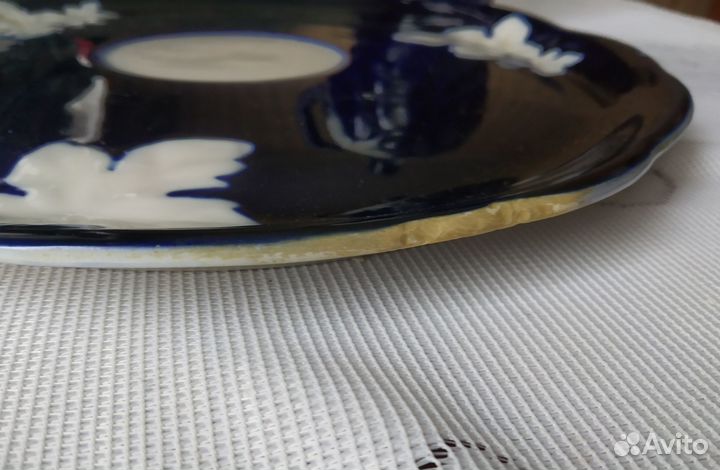 Кобальтовая глазурь Набор кувшин и тарелка