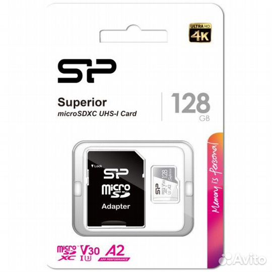 Карта MicroSD Silicon Power Superior на 128GB