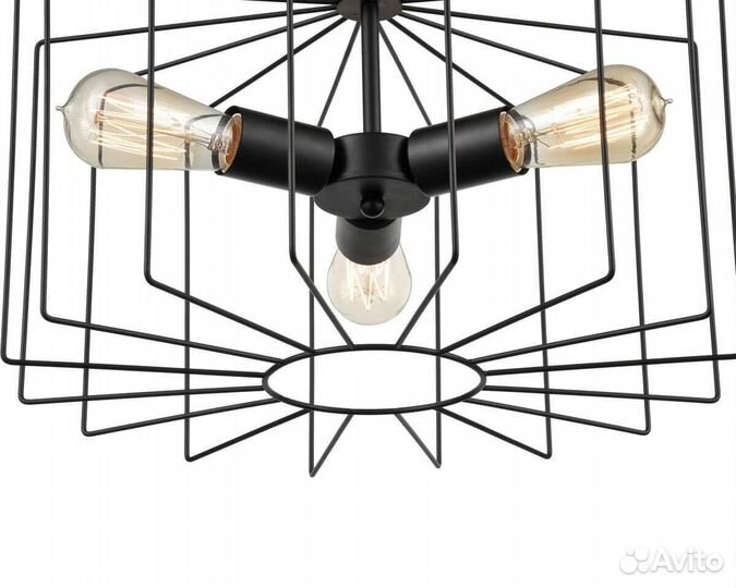 Люстра металл в гостиную модерн 3 лампы