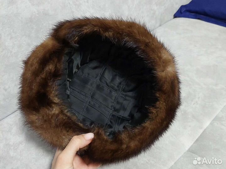 Норковая мужская кепка