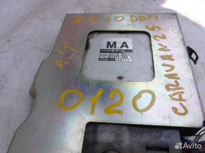 Блок управления двс на nissan caravan VWE25 ZD30-D