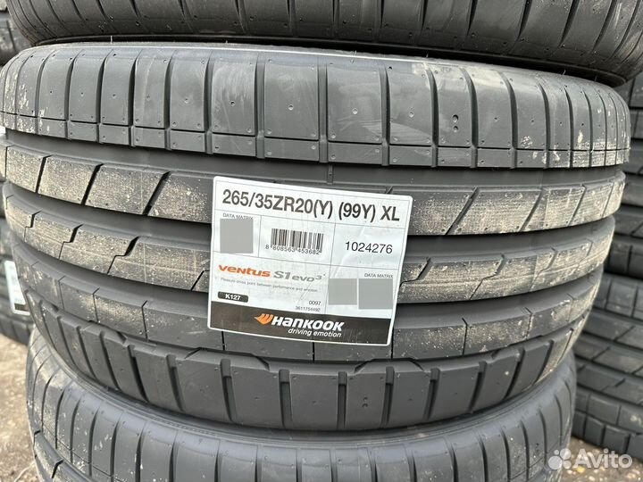 Hankook Ventus S1 Evo 3 K127 265/35 R20 и 295/30 R20 101Y