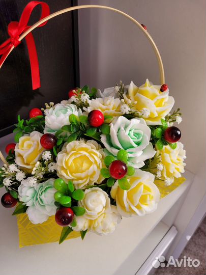 Букеты ручной работы из мыла