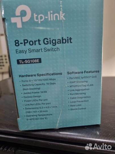Коммутатор Easy Smart TP-link TL-SG108E,8ports 1gb