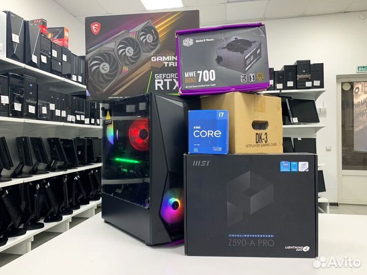 Мощный core i7 11700F/ RTX 3070/ SSD/ DDR4 32Gb