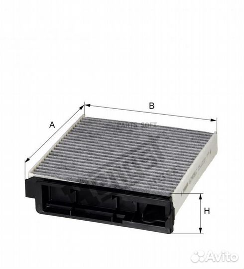 Hengst filter E2905LC Фильтр салона угольный