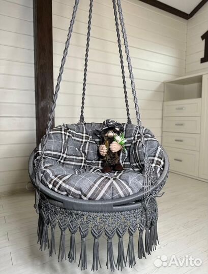 Плетеные качели ручной работы