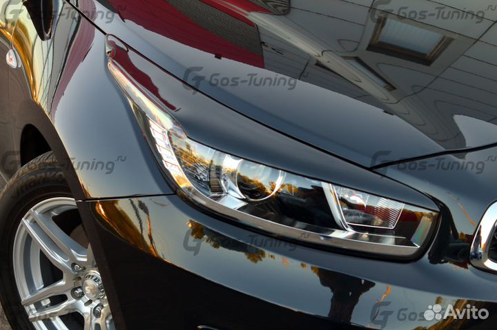 Реснички на передние фары GT-Line на KIA Ceed JD