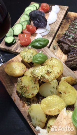 Доска для сервировки, дерево, ручная работа