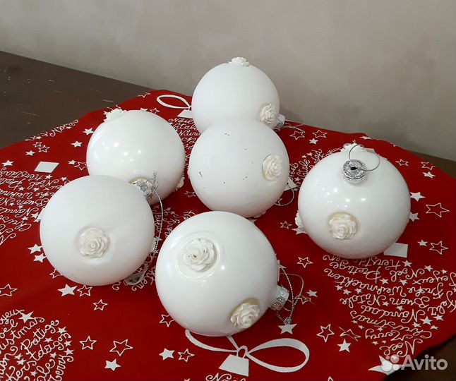 Елочные шары стекло 10 см