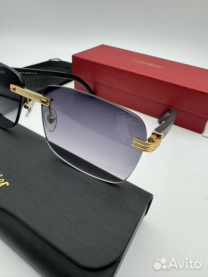 Очки мужские Cartier дерево