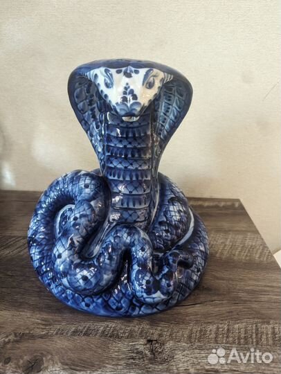 Гжель авторская змея