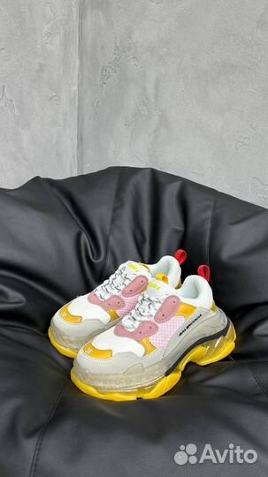 Balenciaga Triple S Clear Sole Yellow Pink