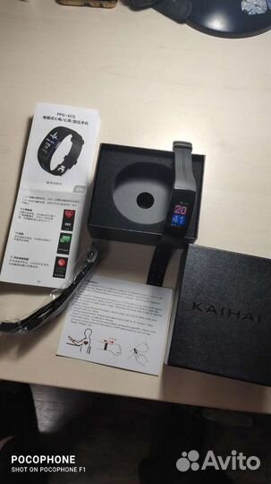 Часы смарт,фитнес браслет Kaihai h66 с измер-м дав