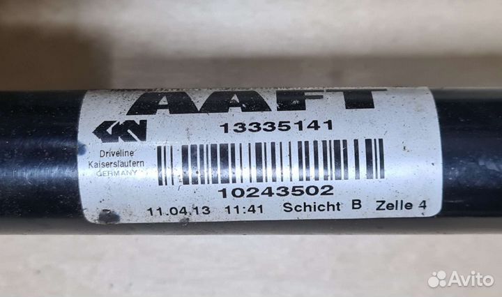 Привод правый Opel Astra J рест. Хэтч 1.6 a16xer