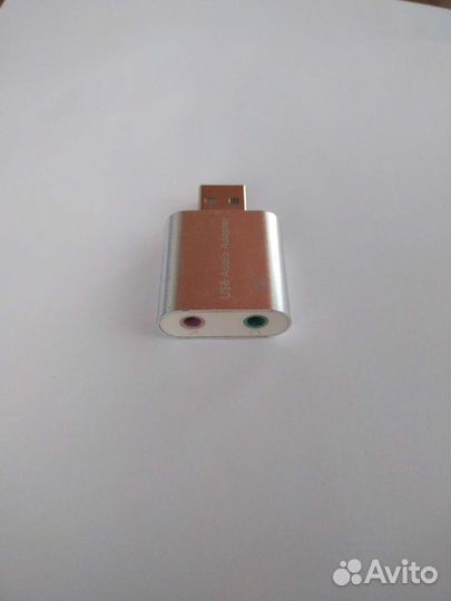 Звуковой Аудио USB адаптер