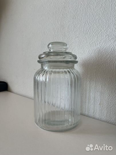 Банка для сыпучих стекло