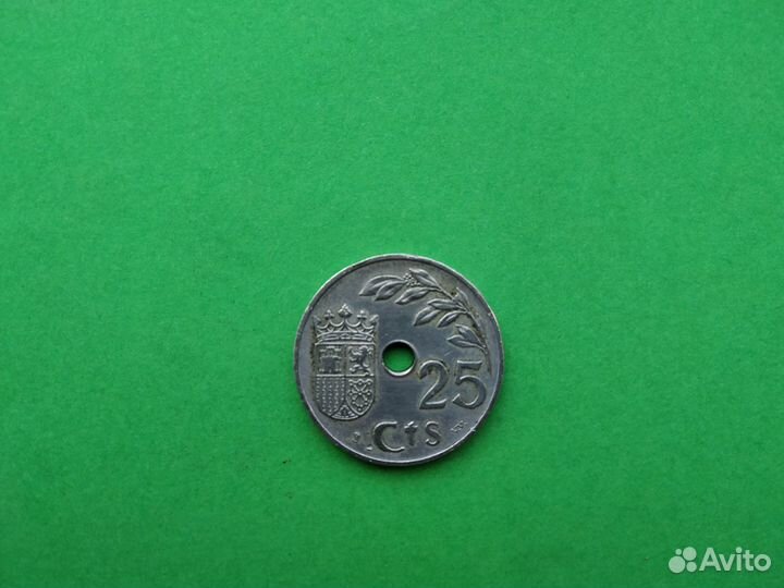 25 центов 1937 Испания. В коллекцию