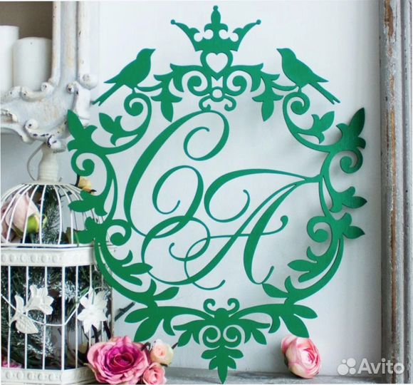 Монограмма на свадьбу