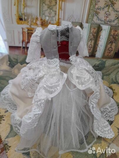 Пышное кружевное платье для куклы Барби одежда