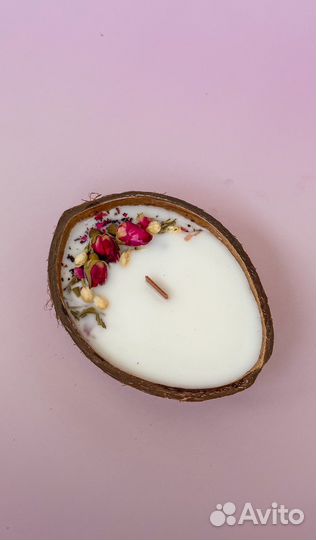 Свечи в кокосе ароматические