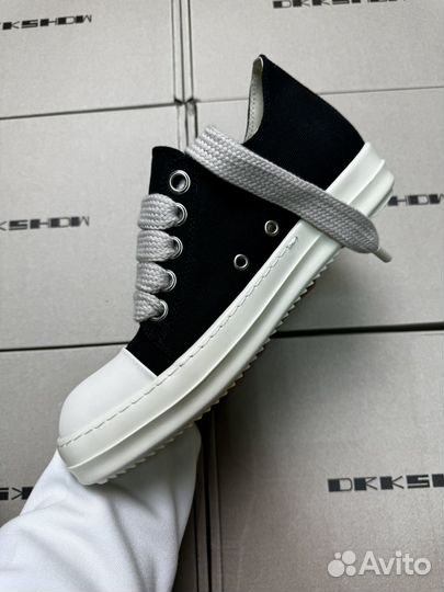 Кеды Rick owens drkshdw low jumbo lace