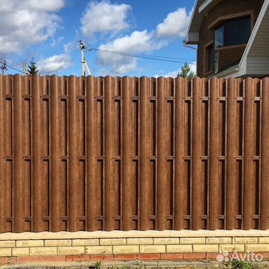 Евроштакетник полукруглой формы