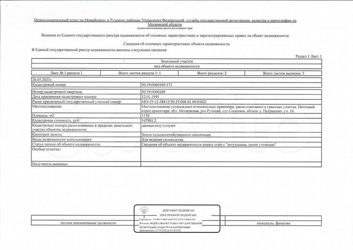 Участок 11,7 сот. (СНТ, ДНП)