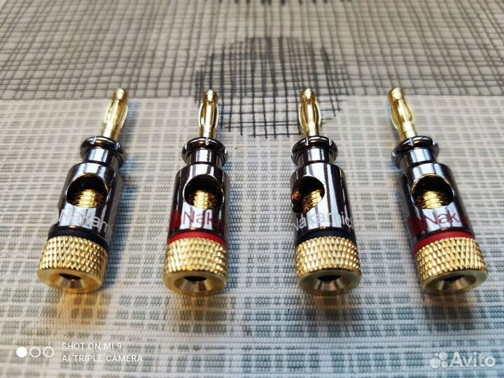 Акустические коннекторы бананы Nakamichi
