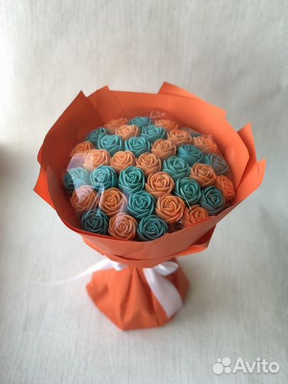 Букет сладкий съедобный. Шоколадные розы