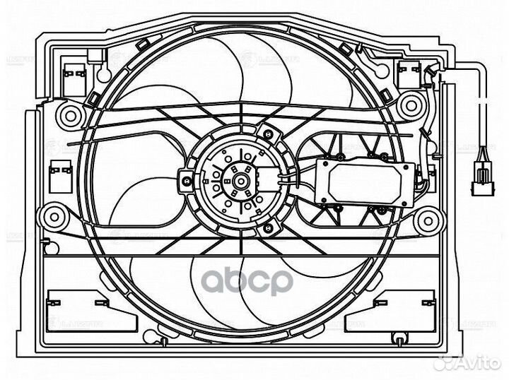 Э/вентилятор кондиц. для а/м BMW 3 (E46) (98)