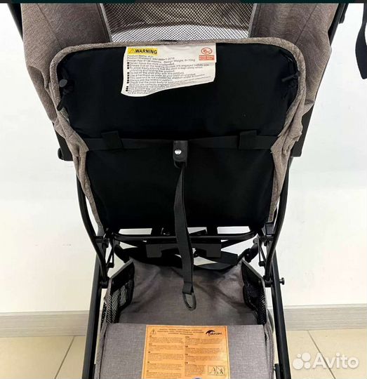 Прогулочная коляска luxmom 609 коричневая