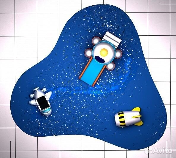 Игровая комната с мягкими элементами «Космос-3»