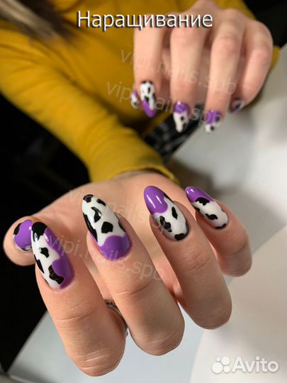 Маникюр Наращивание ногтей Покрытие крейзи дизайн