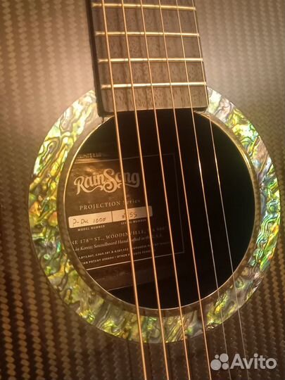 Rainsong гитара карбон, с подключением