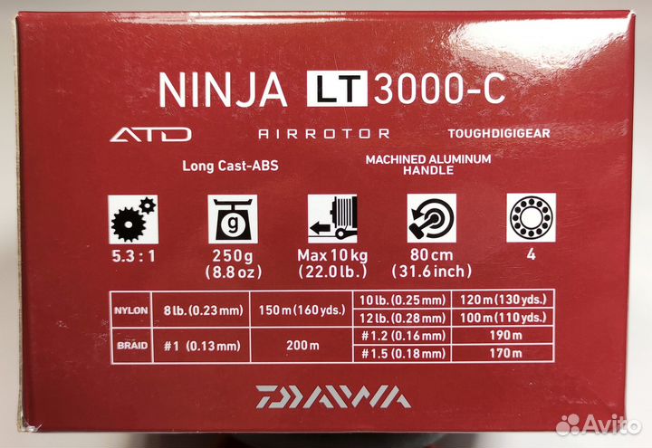 Катушка Daiwa Ninja LT 3000-C