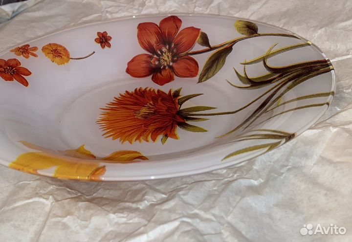 Тарелки эвелина с цветами