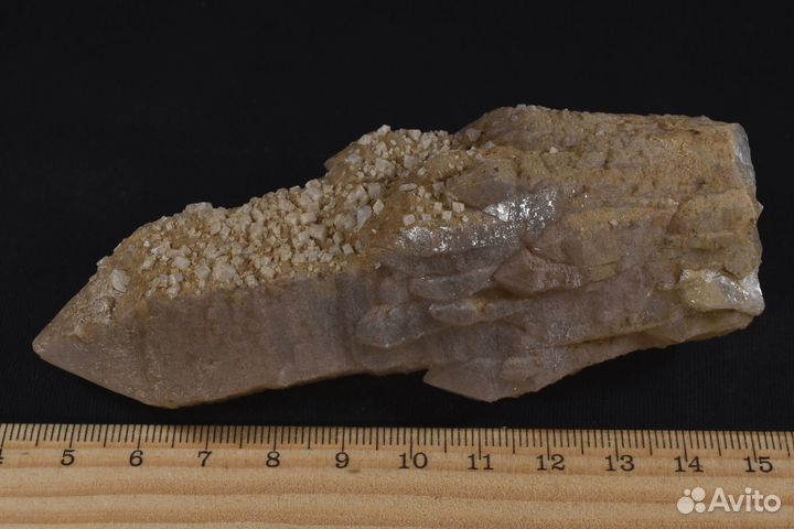 Красивый кристалл Кварц, кальцит. Лот №1032