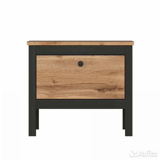 Тумба для обуви Loft KOM1K/55, дуб вотан/черный