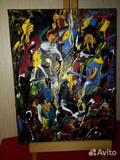 Картина и ваза абстракция